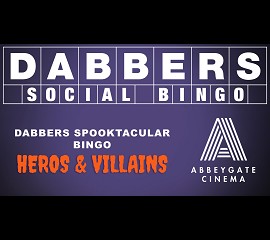 Dabbers Spooktacular Bingo – Heroes vs. Villains Edition!