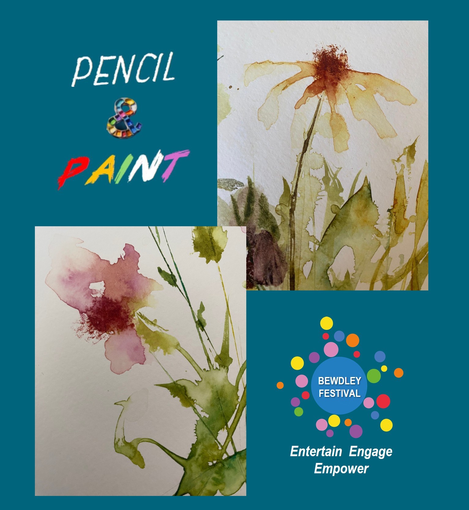 Pencil & Paint - Loose Flowers Workshop