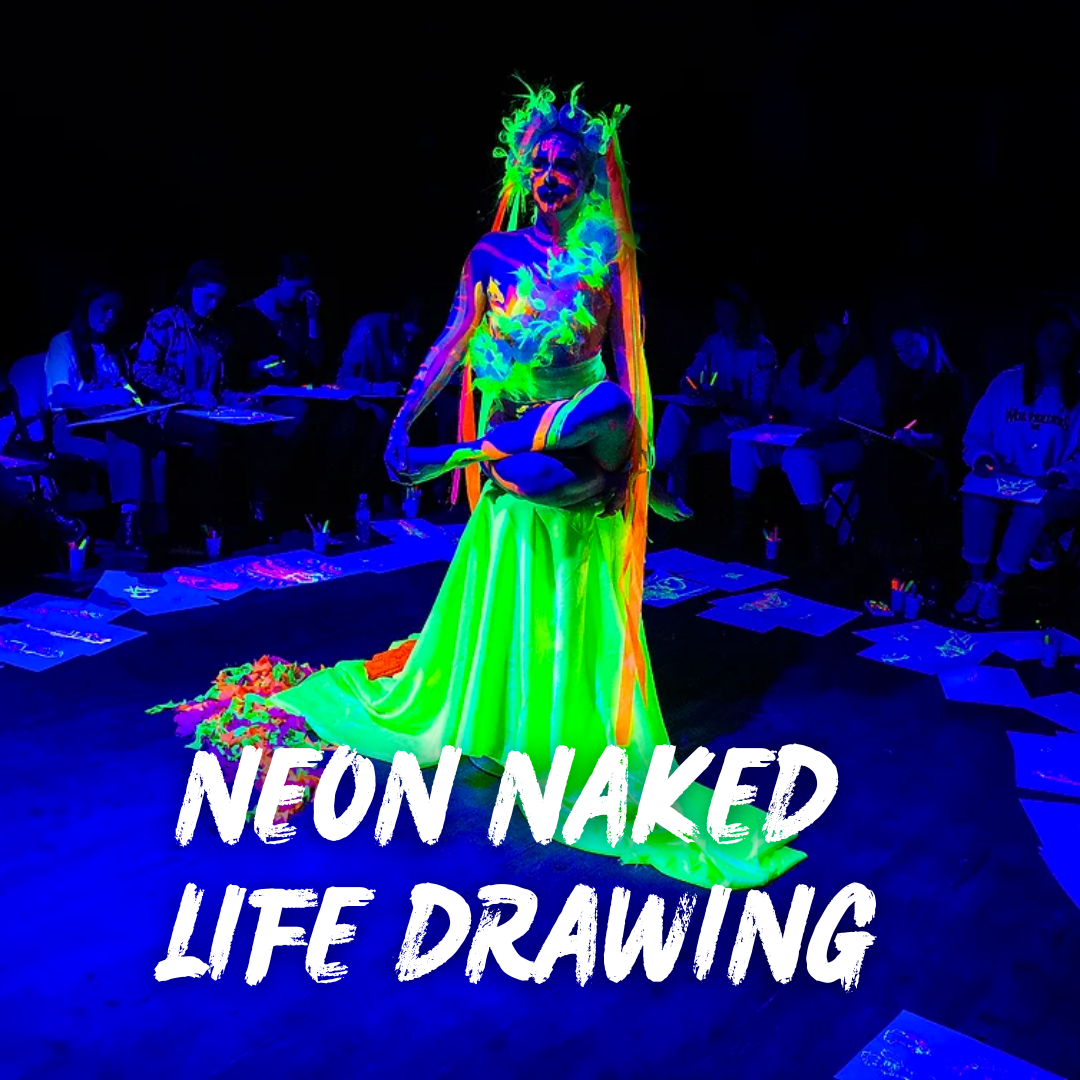 HACKNEY Neon Naked Life Drawing (Early Session)