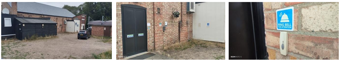 Photo showing side door and step-free access