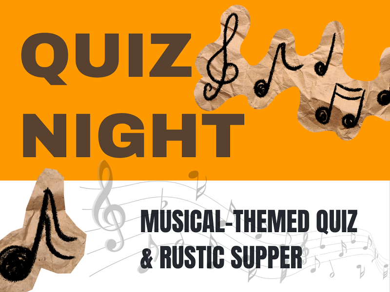 Music Themed Quiz Night with rustic supper