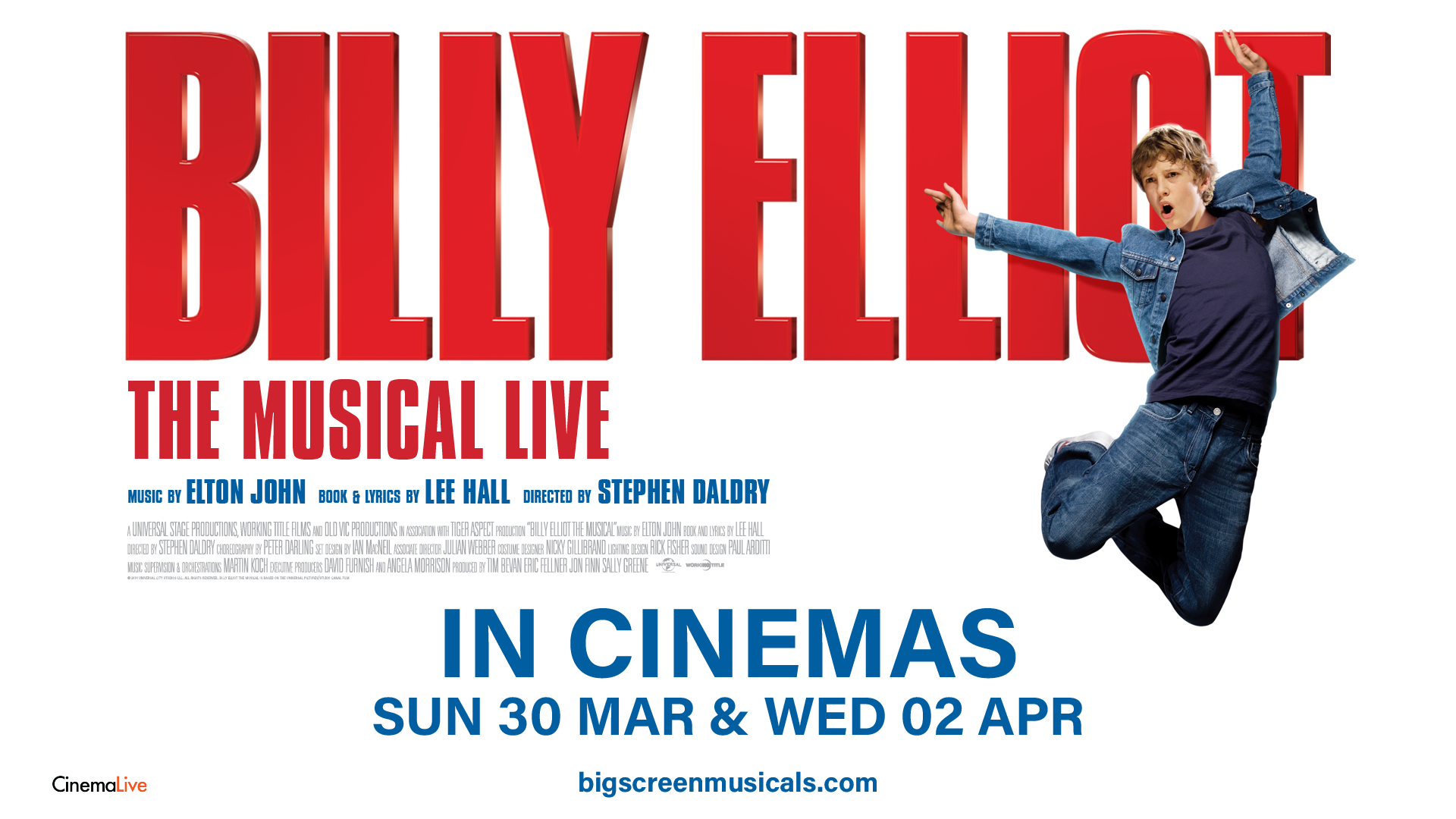 BILLY ELLIOT THE MUSICAL LIVE (20TH ANNIVERSARY CELEBRATION) - CINEMA LIVE
