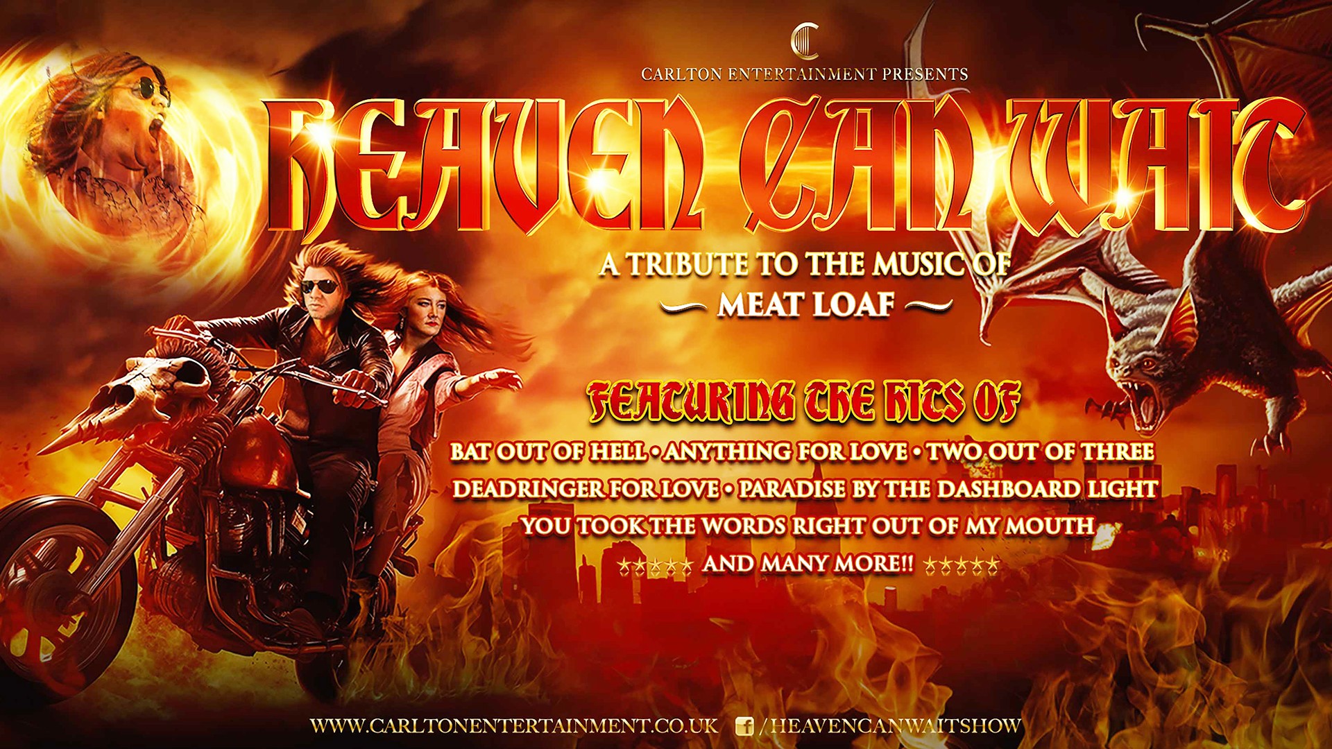HEAVEN CAN WAIT - MEATLOAF TRIBUTE SHOW