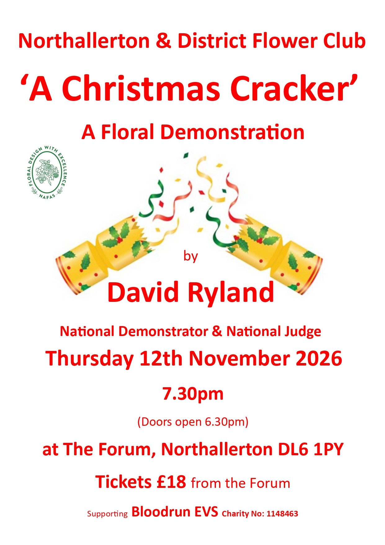 Northallerton & District Flower Club: A Christmas Cracker
