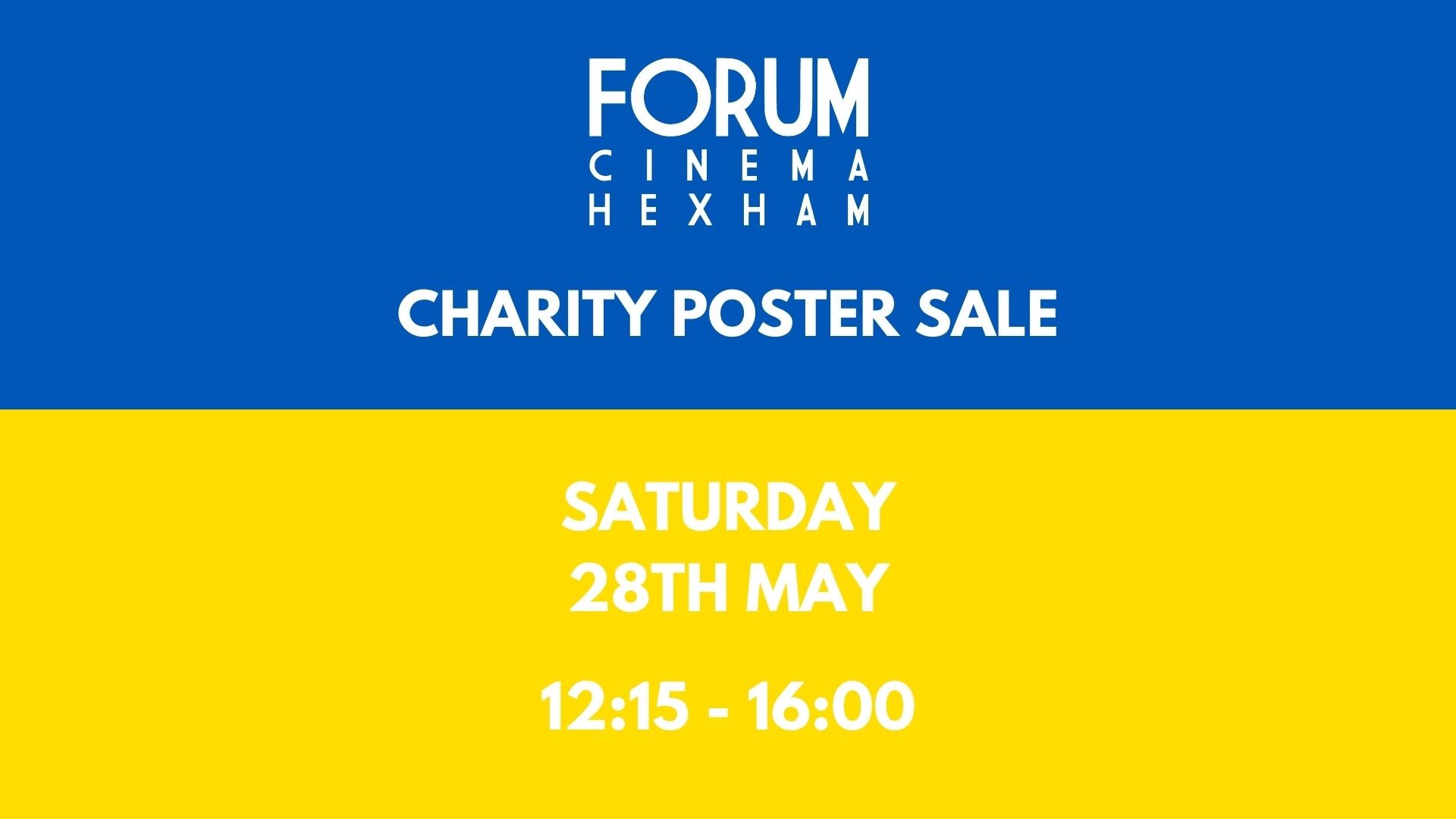 Charity Poster Sale (28/5/22)