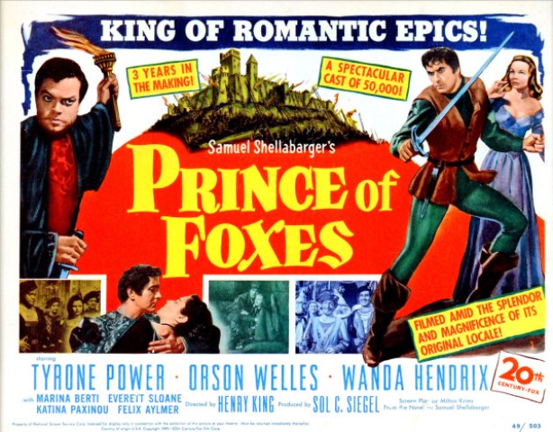 Prince of Foxes & author event