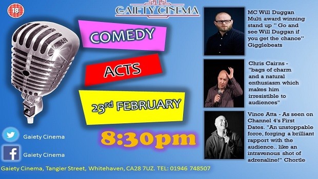 Gaiety Comedy Night Feb 2019