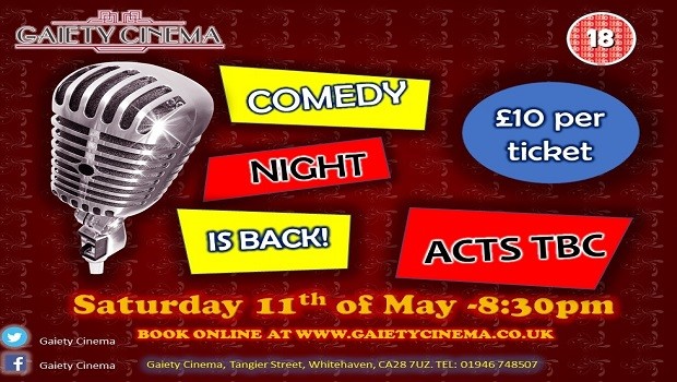 Gaiety Comedy Night 11th May 2019