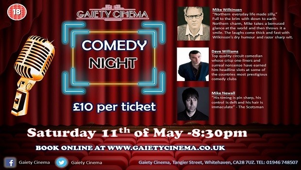 Gaiety Comedy Night 11th May 2019