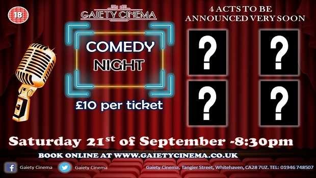 The Gaiety Comedy Night, Sep 21st 2019