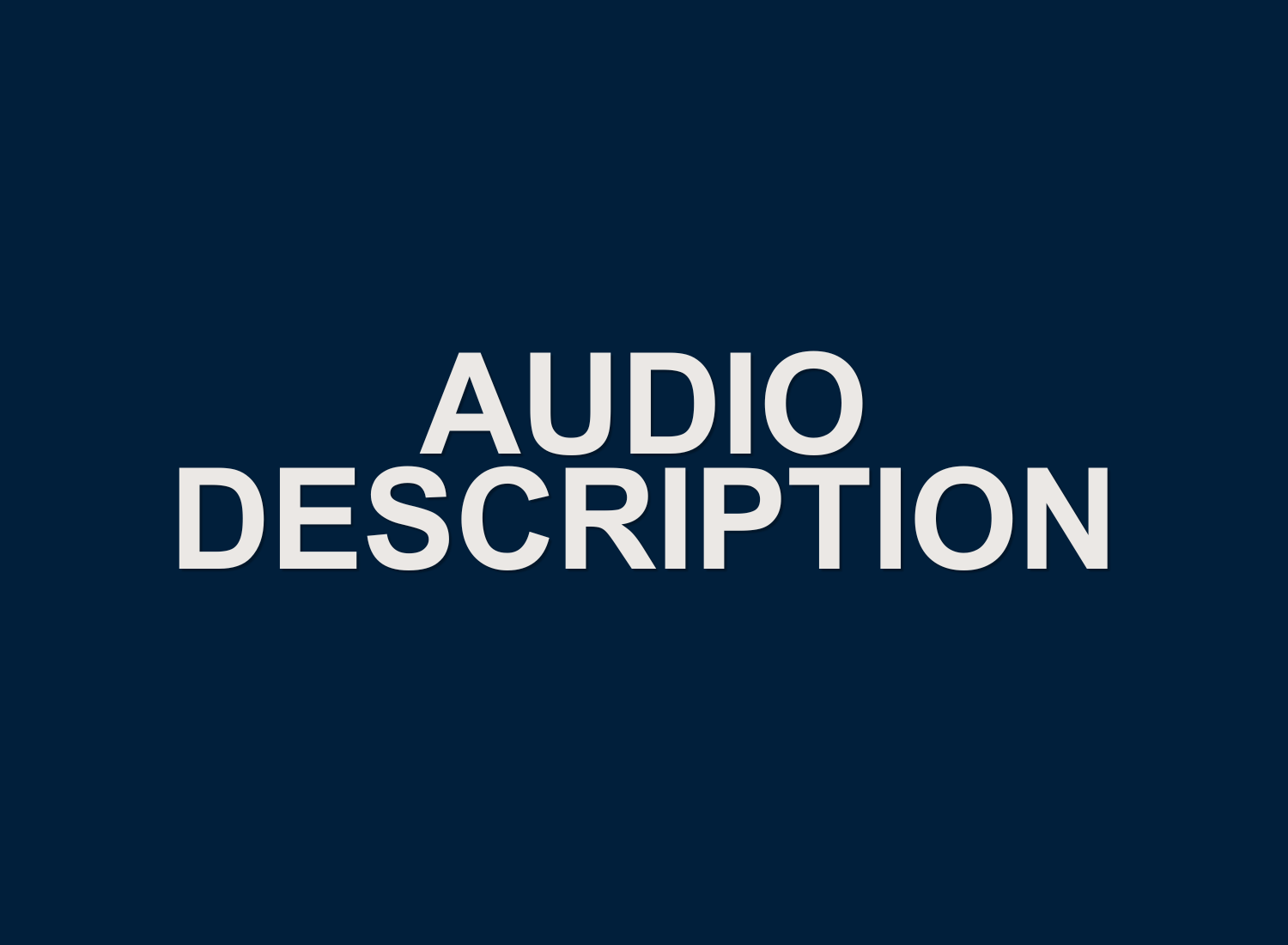 Audio Description
