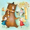 Snow White Rose Red Brown Bear 