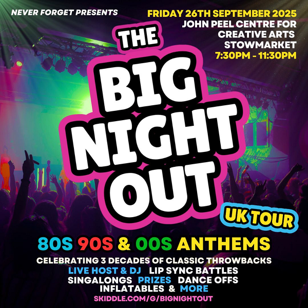 BIG NIGHT OUT - 80s, 90s & 00s