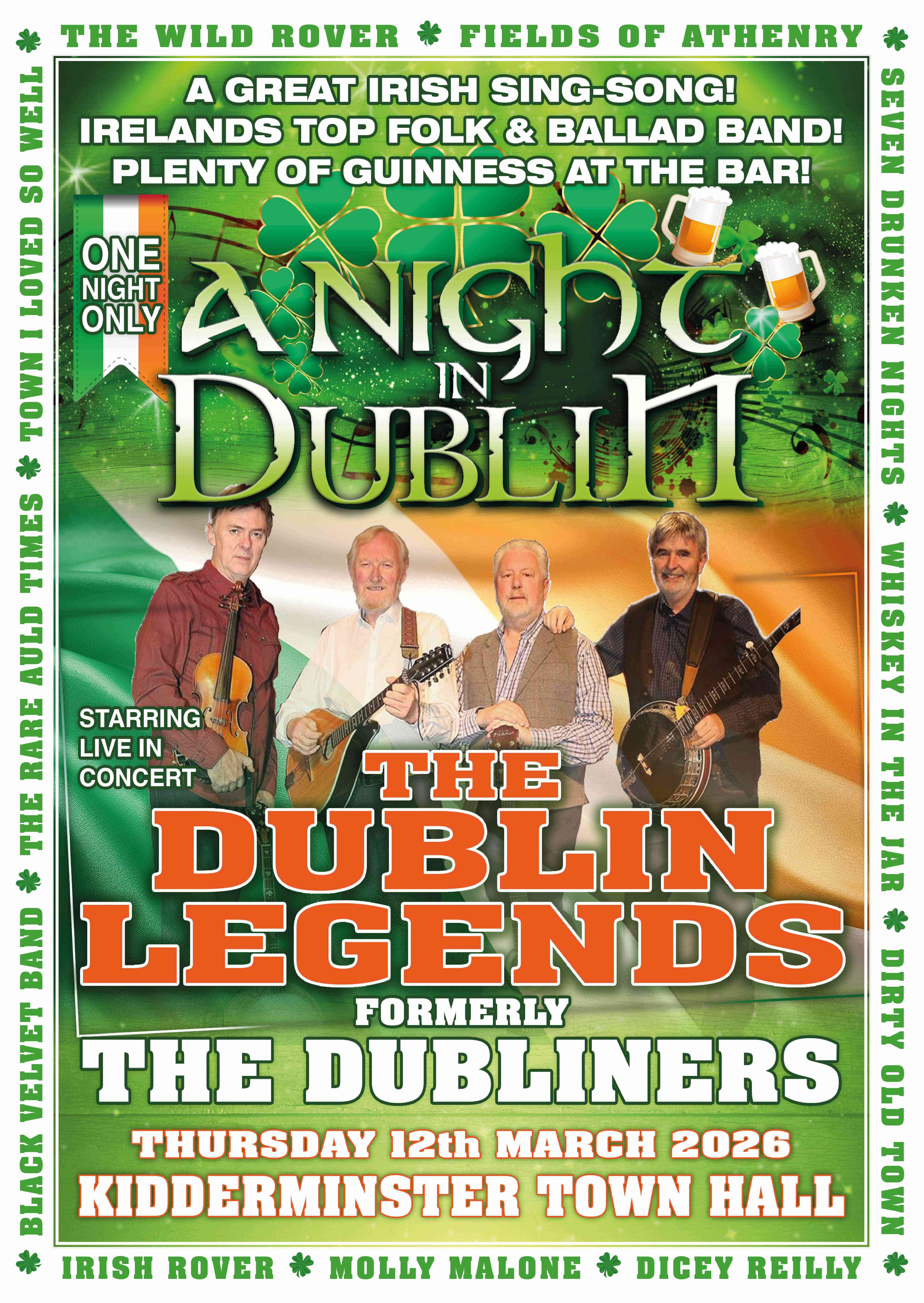 A NIGHT IN DUBLIN – STARRING THE DUBLIN LEGENDS
