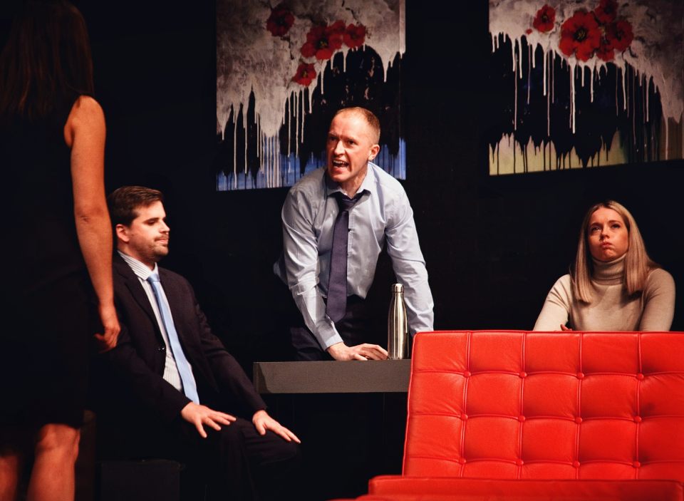 Laura, Matthew, Mark and Charlie in Consent, 2019