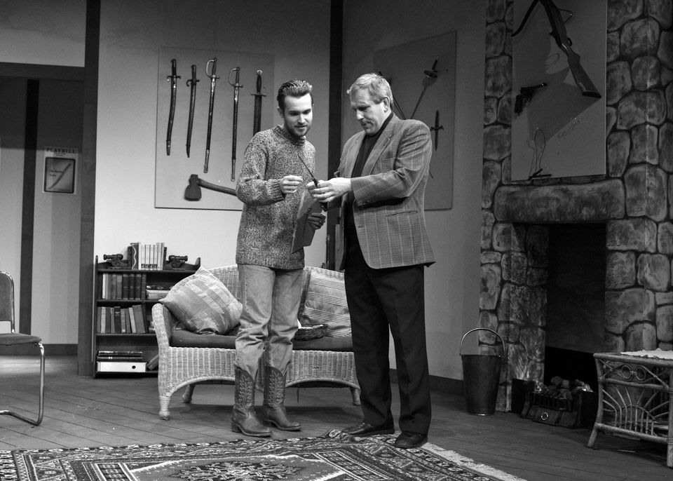 Edward P Crook and Robert Suttle in Deathtrap, 2014