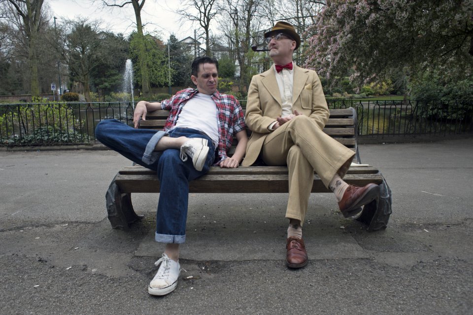 Guy Evans and Richard Holmes in The Zoo Story, 2014