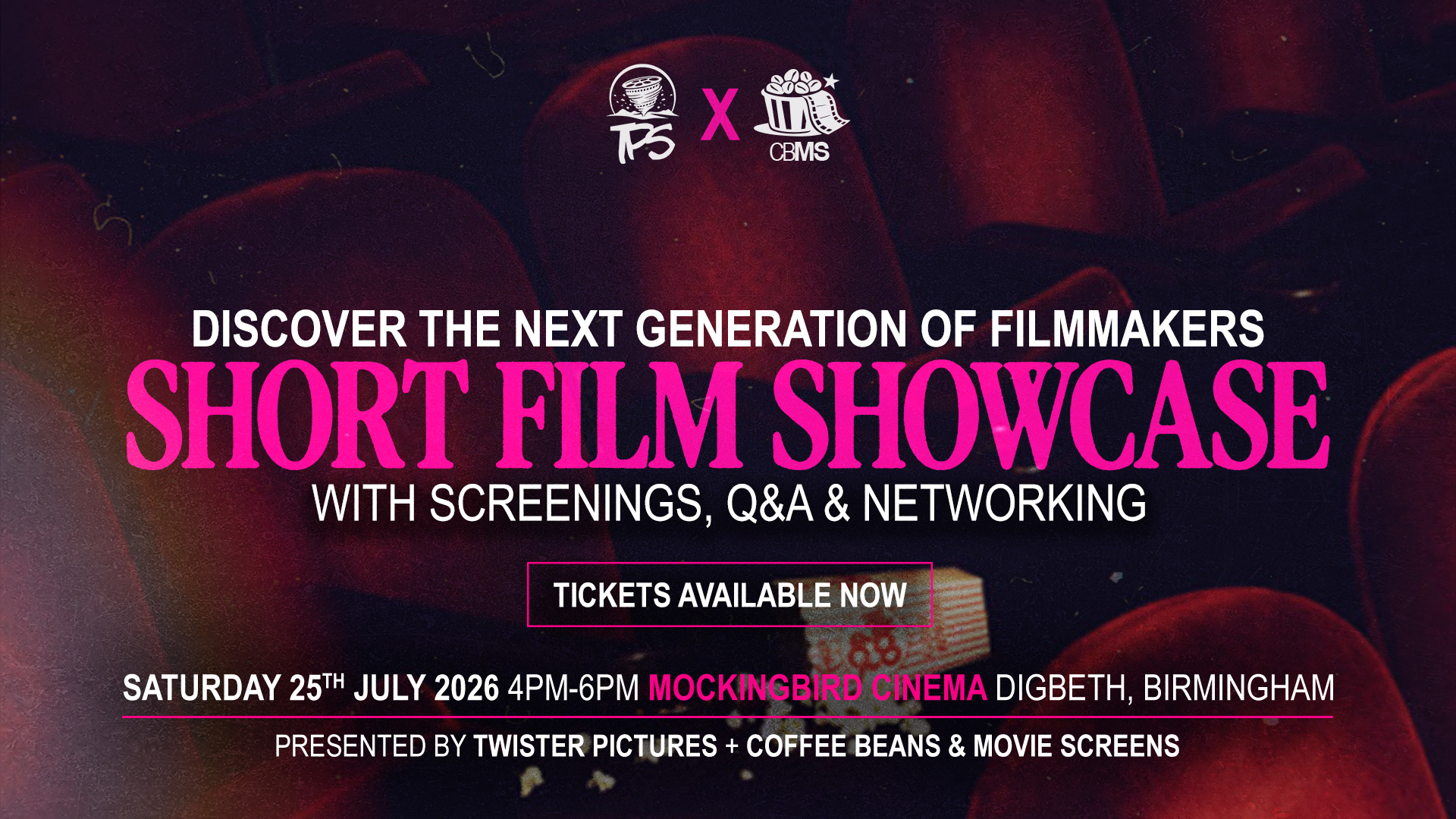 Twister Pictures x Coffee Beans & Movie Screens: Short Film Showcase