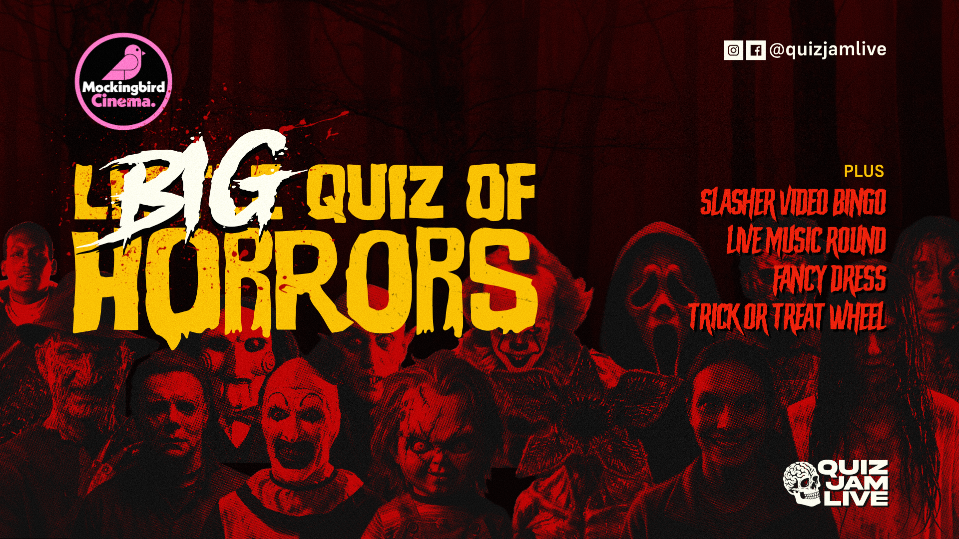 QUIZJAMLIVE: HORROR QUIZ & BINGO