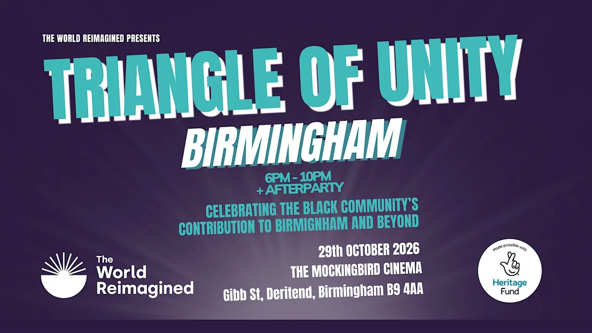 The World Reimagined presents: Triangle of Unity - Birmingham