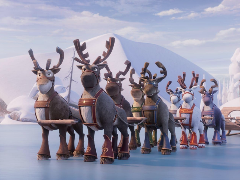 The Magic Reindeer Saving Santas Sleigh