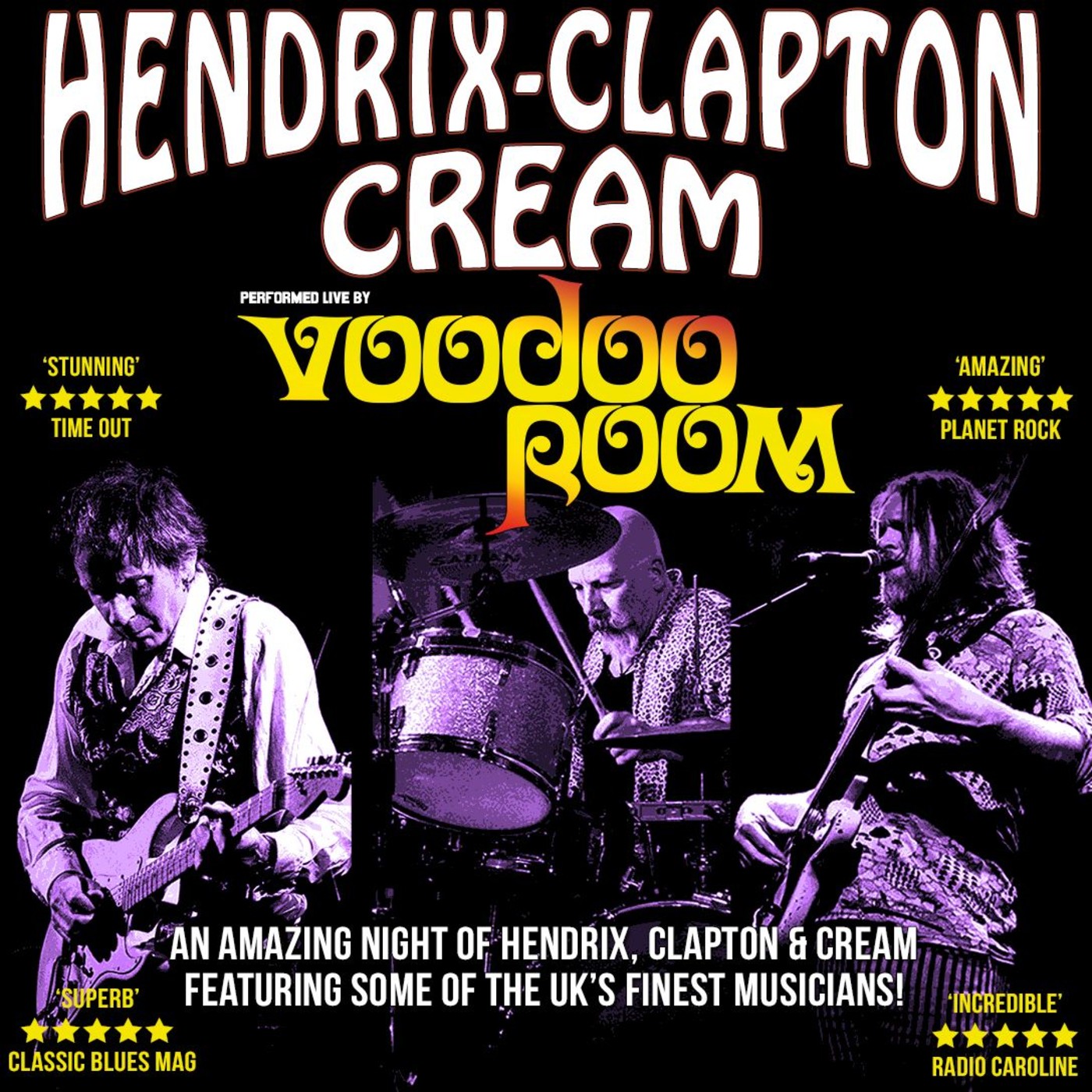 Voodoo Room: A Night of Hendrix, Clapton & Cream