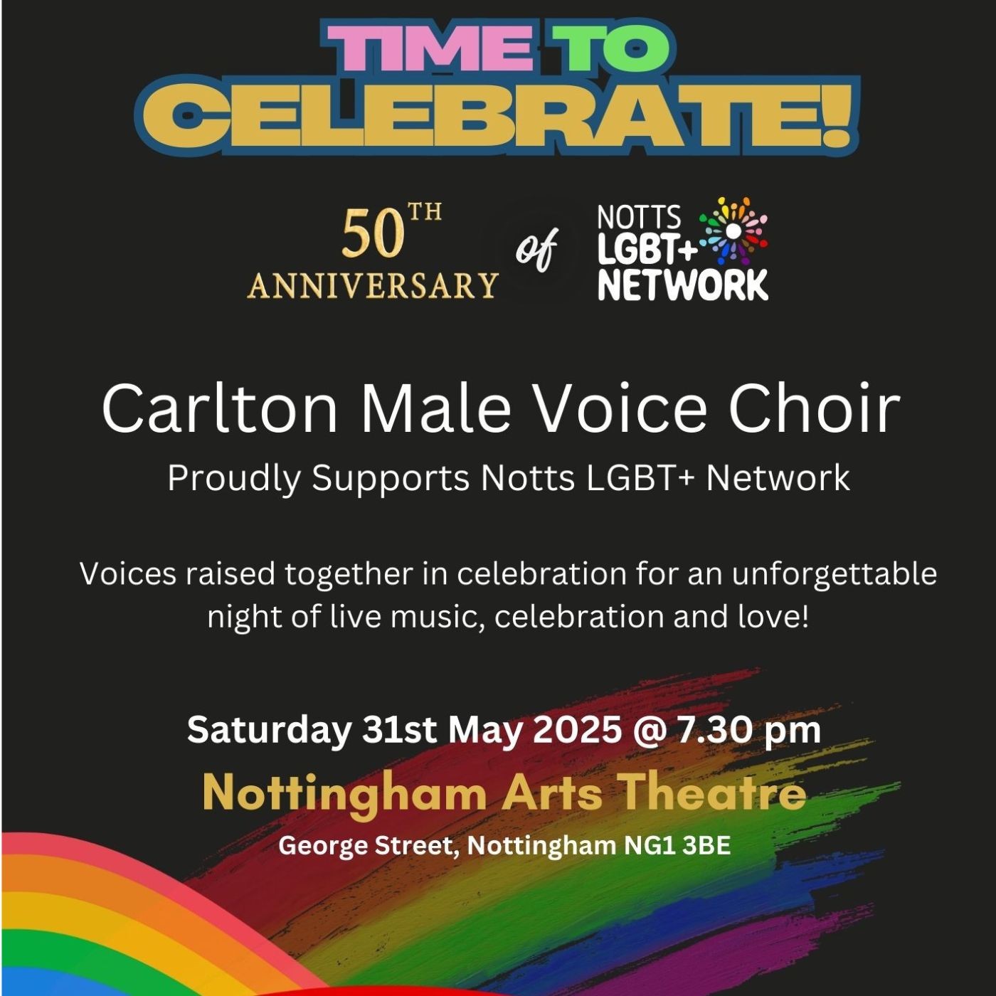 Time To Celebrate: Notts LGBT+ Network at 50!