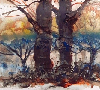 Adventures In Acrylics - Trees & Texture