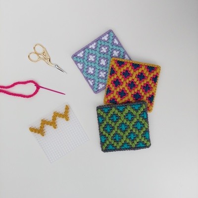 Bargello Coasters Workshop