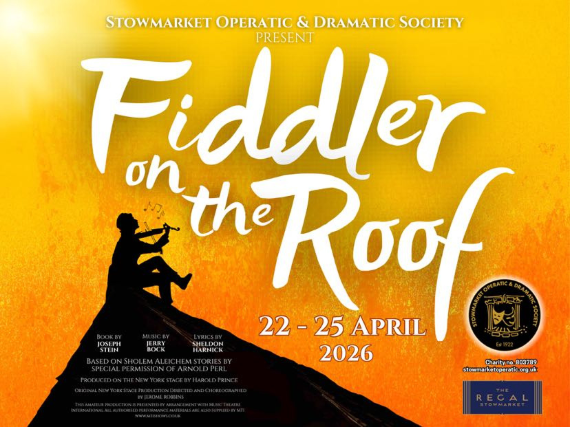 SODS Presents: Fiddler on the Roof 
