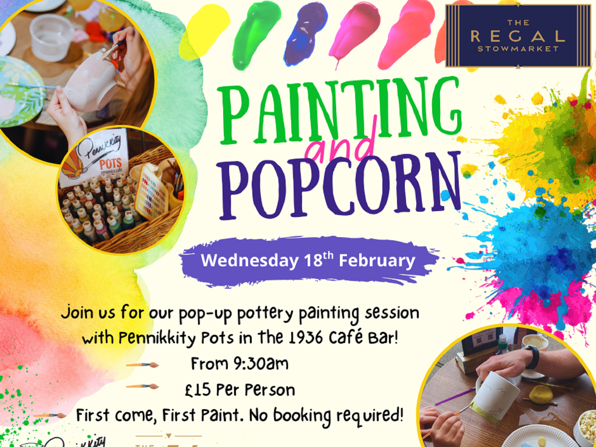 February Painting & Popcorn!
