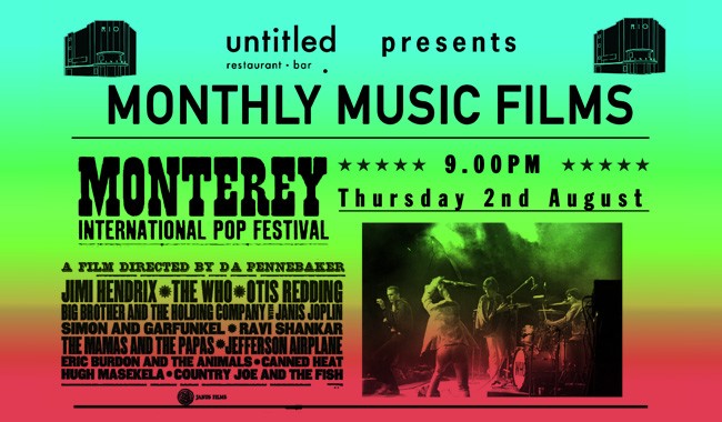 Untitled Bar Presents: Monterey Pop