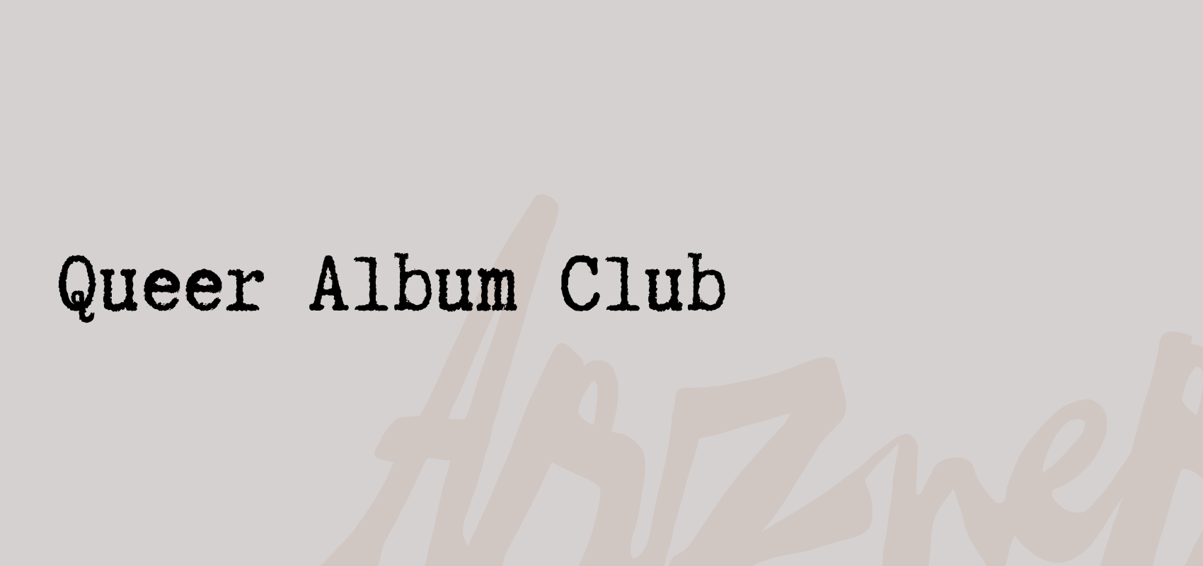 Queer Album Club